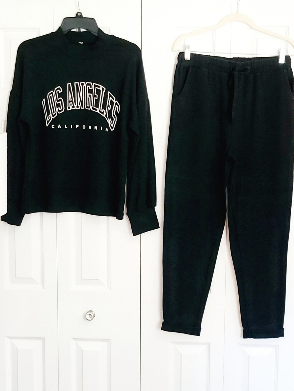 Women's 2Pc Black Outfit Los Angeles